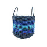 Five Stripe Rope Storage Basket Navy Blue, Blue, Light Blue - FREE SHIPPING