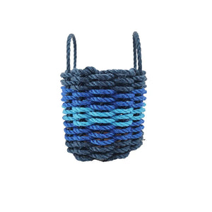 Five Stripe Rope Storage Basket Navy Blue, Blue, Light Blue - FREE SHIPPING