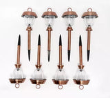 Energizer 8 Pack 3-in-1 Solar Pathway Lights with 360-degree 15 Lumen