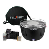 GrillTime grill with accessories on a white background