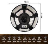 4500W Solar Outdoor Light Round 360° Wide Angle UFO Garden Pole And Wall Street Lights with Remote