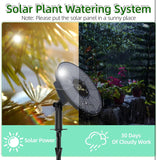 Solar Drip Irrigation System Kit, Automatic Watering System with 6 Timer Modes With 15 Heads