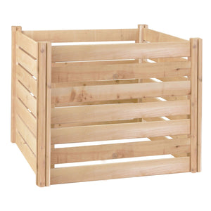 Outdoor 174-Gallon Wooden Compost Bin made from Eco-Friendly Cedar Wood - FREE SHIPPING