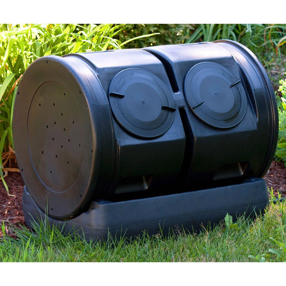 Duel Lid 7-Cubic ft. Composting Bin Tumbler with Compost Tea Collector - FREE SHIPPING