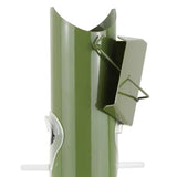 Outdoor Patio Garden 6-Perch Olive Green Metal Tube Bird Feeder - FREE SHIPPING