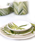 Floating Leaves Dinner Plate - Green