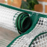Grey Wood Elevated Raised Garden Bed Planter with Greenhouse Cover - FREE SHIPPING