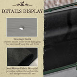 Grey Wood Elevated Raised Garden Bed Planter with Greenhouse Cover - FREE SHIPPING