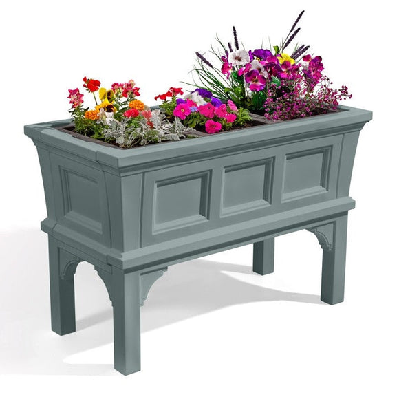Green Rectangular Raised Garden Bed Planter Box with 3 Removeable Trays - FREE SHIPPING