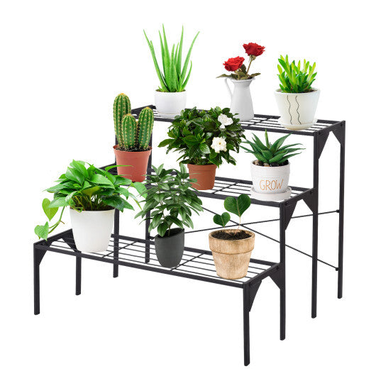 plant stand with hanging bar 4-Tier Hanging Plant Stand with Hanging Bar