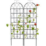 Set of 2 - 6-Ft Heavy Duty Outdoor Galvanized Metal Garden Trellis - FREE SHIPPING