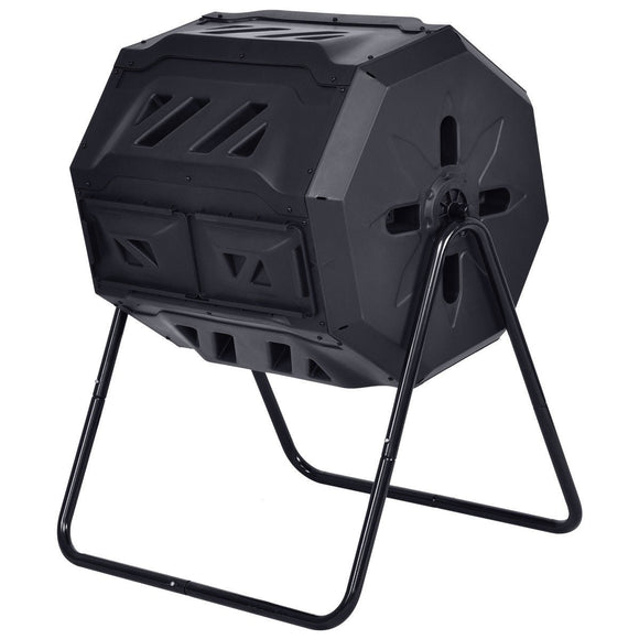 Outdoor 43-Gallon Compost Bin Tumbler Home Garden Composter - FREE SHIPPING