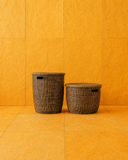 Black Flat Lid Basket - Large