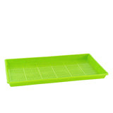 Green perforated tray on a white background 1020 Mesh Trays Shallow Extra Strength Colors -  1" Deep