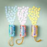 Three colorful Seed Confetti Popper 