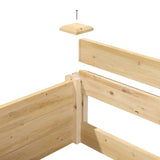 4ft x 4ft Outdoor Cedar Wood Raised Garden Bed Planter Box - Made in USA - FREE SHIPPING