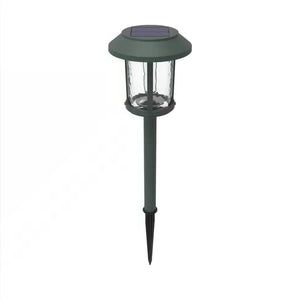 Set of 4 - Outdoor Solar LED Lights in Green with Yard Path Ground Stakes - FREE SHIPPING