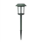 Set of 4 - Outdoor Solar LED Lights in Green with Yard Path Ground Stakes - FREE SHIPPING
