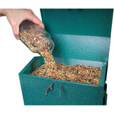 Rugged Green Metal Squirrel-Proof Bird Feeder with Easy-Refill Top - FREE SHIPPING