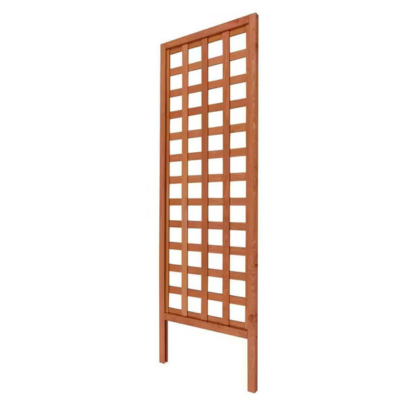 72-inch Outdoor Modern Wooden Garden Trellis in Cedar Wood Color - FREE SHIPPING