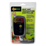 SunPack heat mat temperature controller packaging with digital display and branding.