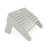 Light gray St Simons Adirondack Ottoman on a white background