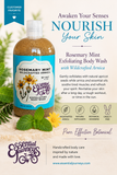 ROSEMARY MINT EXFOLIATING BODY WASH 16 oz. (with Arnica & Epsom Salt)