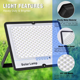 Solar lamp with light features highlighted on a natural background