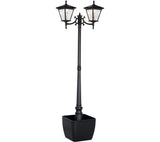 Energizer 2 Heads Solar Post Lamp With Planter