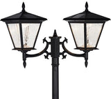 Energizer 2 Heads Solar Post Lamp With Planter