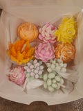 Assorted Small Flower & Succulent Candles - Handmade