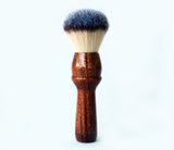 Mahogany Plisson Long Handle Lather Brush