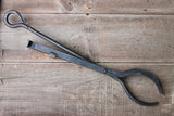 Mini Log Grabber & Fire Poker Set on a wooden surface