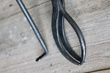 Mini Log Grabber & Fire Poker Seton a wooden surface