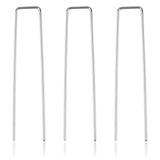 Landscape Staples - Heavy Duty 11 Gauge Galvanized U-Shaped Sod Pins for Weed Barrier and Landscaping