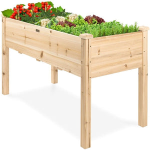 Farmhouse Wood 48x24x30in Raised Garden Bed Elevated Garden Planter Stand - FREE SHIPPING