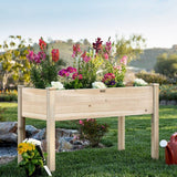 Farmhouse Wood 48x24x30in Raised Garden Bed Elevated Garden Planter Stand - FREE SHIPPING