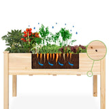 Farmhouse Wood 48x24x30in Raised Garden Bed Elevated Garden Planter Stand - FREE SHIPPING