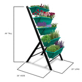 4 FT 5 Tier Green Vertical Garden Indoor/Outdoor Elevated Planter - FREE SHIPPING
