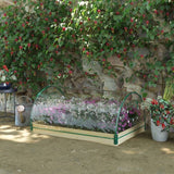 Mini Raised Garden Bed Planter Box Greenhouse Combo with Clear PVC Cover - FREE SHIPPING