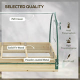 Mini Raised Garden Bed Planter Box Greenhouse Combo with Clear PVC Cover - FREE SHIPPING