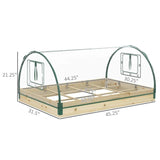 Mini Raised Garden Bed Planter Box Greenhouse Combo with Clear PVC Cover - FREE SHIPPING
