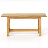Outdoor Teak Wood Bench for Porch Backyard and Poolside