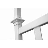 77-inch Outdoor White Vinyl Lattice Garden Trellis with Arched Top - FREE SHIPPING