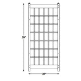 Outdoor 85-inch x 38-inch White PVC Vinyl Lattice Garden Trellis - FREE SHIPPING
