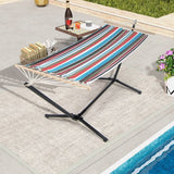 Portable Poly-Cotton Hammock with Stand and Carrying Case - FREE SHIPPING