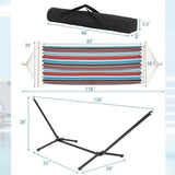 Portable Poly-Cotton Hammock with Stand and Carrying Case - FREE SHIPPING