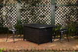 Longmont 48" Rectangular Aluminum Convertible Gas Fire Pit Table