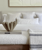 Alma Cable Knit Throw Pillow