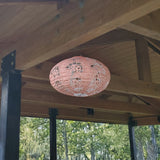 Stella Luxe Oval Yarrow Clay LED Lantern (Battery Powered)